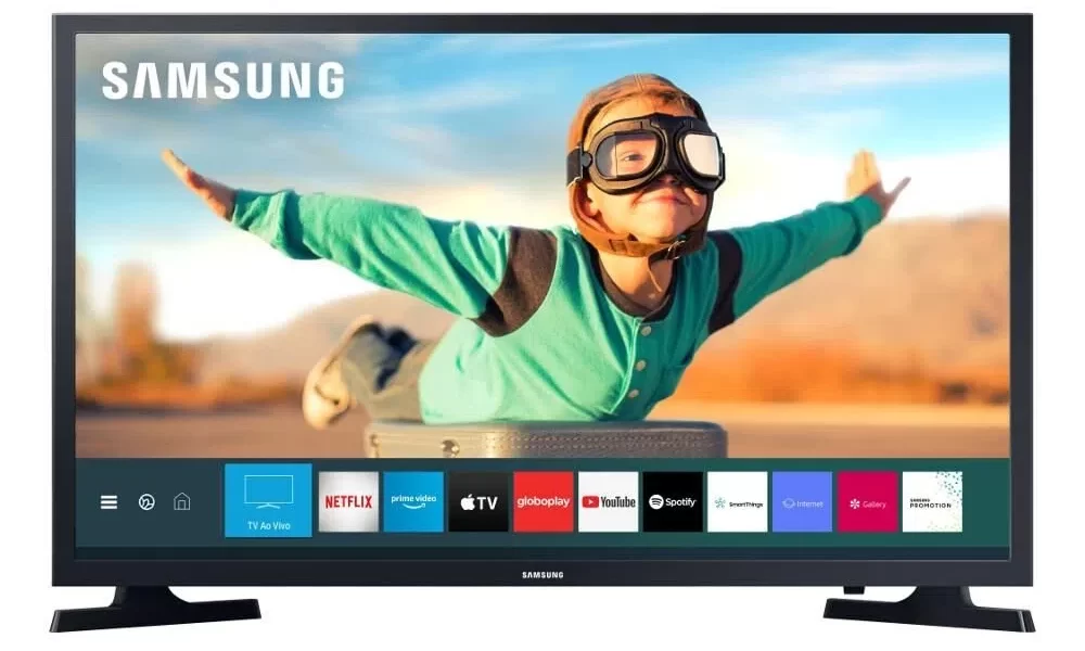 Smart TV 32" Samsung HD HDR 32T4300 Bivolt Preto