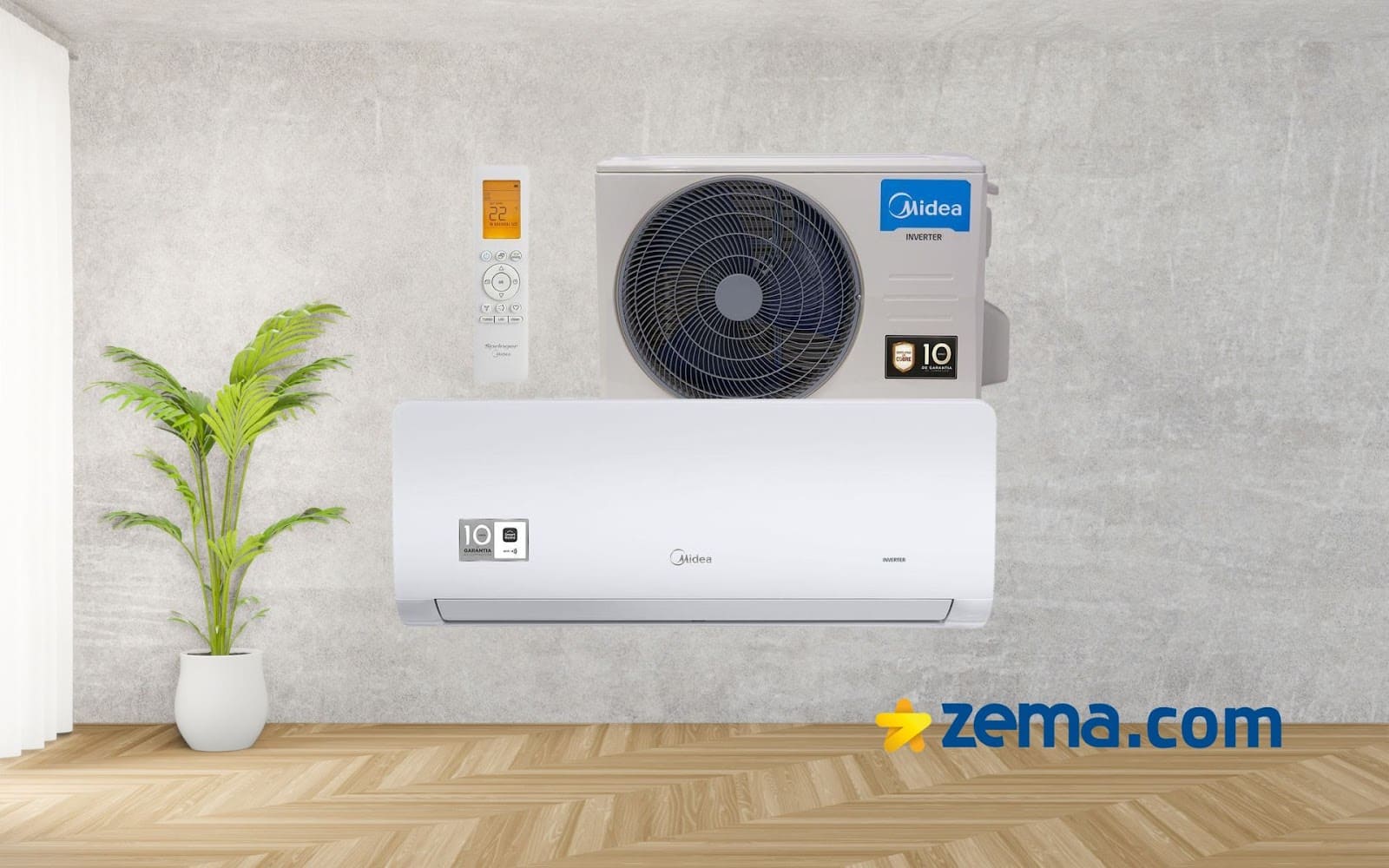 ar condicionado frio e quente 12000 btus